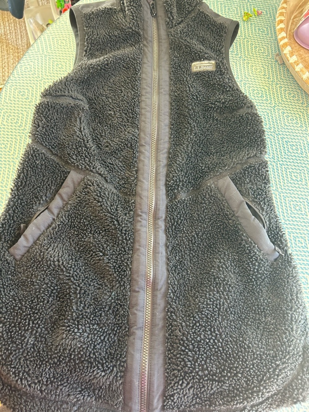 L.L. Bean woman’s Sherpa Vest - Black